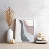 ニュートラルモダンミニマル抽象芸術アートポスター ポスター