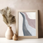 ニュートラルモダンミニマル抽象芸術アートポスター ポスター