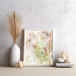 ニュートラルモダンミニマル抽象芸術アートポスター ポスター