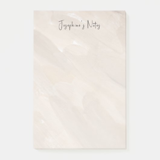 ニュートラルモダン金ゴールド背景の名前の追加 ポストイット (正面)