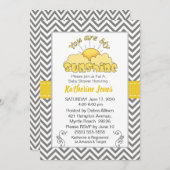 ニュートラルユーズマイサンシャインベビーシャワー招待状 招待状 (正面/裏面)