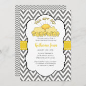 ニュートラルユーズマイサンシャインベビーシャワー招待状 招待状 (正面/裏面)