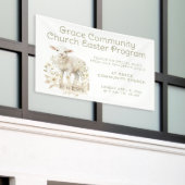 ニュートラルラム | イースタープログラム招待状 横断幕 (ビルの外側)