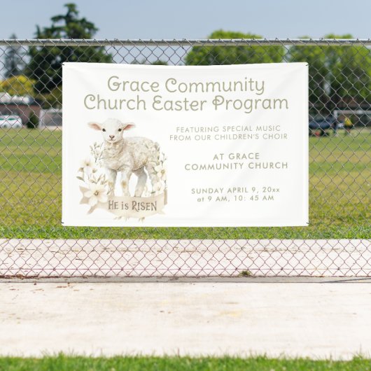 ニュートラルラム | イースタープログラム招待状 横断幕 (インサイチュ)