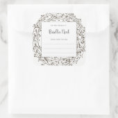 ニュートラルリース名簿記プレートシール スクエアシール (バッグ)