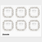 ニュートラルリース名簿記プレートシール スクエアシール (シート)