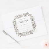 ニュートラルリース名簿記プレートシール スクエアシール (封筒)