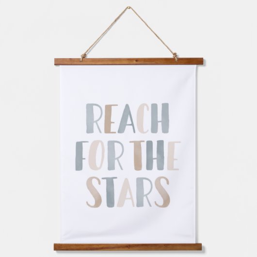 ニュートラルリーチのためのスターズアウタースペースキッズルーム 吊り下げ型タペストリー (正面)