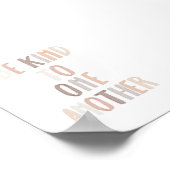 ニュートラルレインボーお互いに優しくすること ポスター (角)