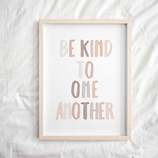 ニュートラルレインボーお互いに優しくすること ポスター