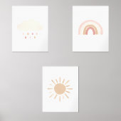 ニュートラルレインボークラウドサンガール子供部屋デコール (正面)