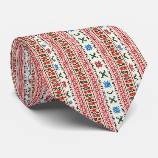 ニュートラルレッドフローラタトレズヘナトベドレス ネクタイ (ロール)