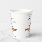 ニュートラルローカルグロウンファームバーンベビーシャワー 紙コップ (右)