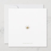 ニュートラルワイルドフラワーフローラベビーシャワー 招待状 (裏面)