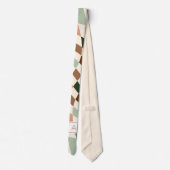 ニュートラルワープのチェッカーボードモノグラムタイ ネクタイ (裏面)