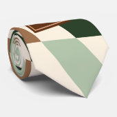 ニュートラルワープのチェッカーボードモノグラムタイ ネクタイ (ロール)