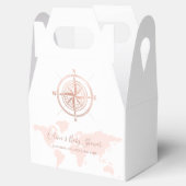 ニュートラルワールドマップトラベルアドベンチャーベビーシャワー フェイバーボックス (オープン)