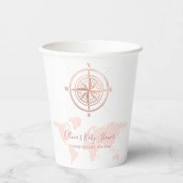 ニュートラルワールドマップトラベルアドベンチャーベビーシャワー 紙コップ