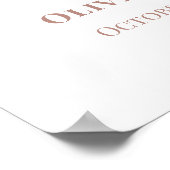 ニュートラルワールドマップトラベルベビーシャワーへようこそ ポスター (角)