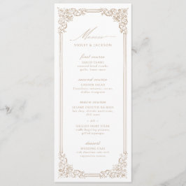 ニュートラルヴィンテージエレガントフレーム結婚スクリプト メニュー