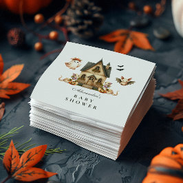 ニュートラル不気味コテージベビーシャワー スタンダードカクテルナプキン