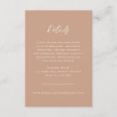 ニュートラル伝統的エレガ自然ントウェディング エンクロージャーカード (正面)