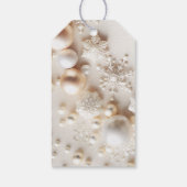 ニュートラル冬の赤ちゃんシャワーありがとう ギフトタグ (裏面)