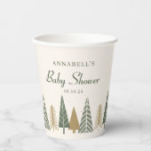 ニュートラル冬の赤ちゃんシャワー 紙コップ (正面)