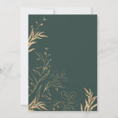 ニュートラル冬ワンダーランドかわいい動物の赤ちゃんシャワー サンキューカード (裏面)