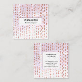 ニュートラル動揺してミニマル抽象芸術 スクエア名刺 (正面/裏面)