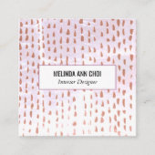 ニュートラル動揺してミニマル抽象芸術 スクエア名刺 (正面)