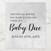 ニュートラル妊娠告知ワインラベル ワインラベル (シングルラベル)