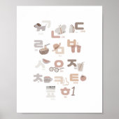 ニュートラル学韓国語の教育用ポスター ポスター (正面)