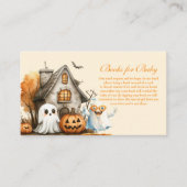 ニュートラル幽霊ハロウィーブックベビー エンクロージャーカード (正面)