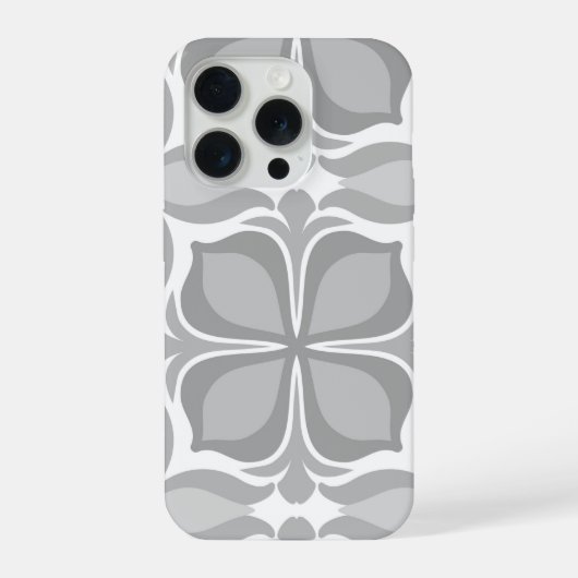 ニュートラル幾何学タイル iPhoneケース (裏面)