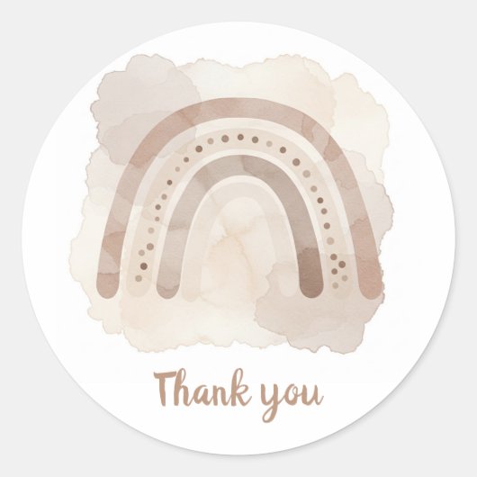 ニュートラル感謝していレインボーウシール ラウンドシール (正面)