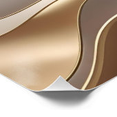 ニュートラル抽象芸術エレガンス – ベイのレイヤ3Dフロー ポスター (コーナー)