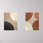 ニュートラル抽象芸術ジャパンディ幾何学壁画 (正面)