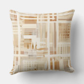 ニュートラル抽象芸術プレイドミュートBoho クッション (裏面)