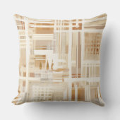 ニュートラル抽象芸術プレイドミュートBoho クッション (正面)