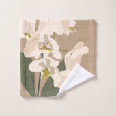 ニュートラル抽象芸術ランフローラホームデコール バスタオルセット (ウォッシュタオル)