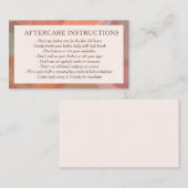 ニュートラル抽象芸術水色アフターモダンケア 名刺 (正面/裏面)