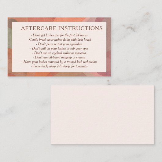 ニュートラル抽象芸術水色アフターモダンケア 名刺 (正面/裏面)