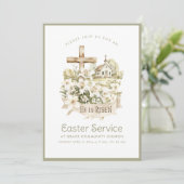 ニュートラル教会 | イースターサービス招待状 招待状 (スタンド正面)