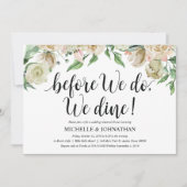 ニュートラル春の結婚式リハーサルディナー招待状 招待状 (正面)