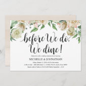 ニュートラル春の結婚式リハーサルディナー招待状 招待状 (正面/裏面)