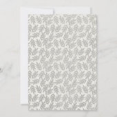 ニュートラル春ウッドランドバニーベビーシャワー招待状 招待状 (裏面)