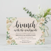 ニュートラル春ポ結婚ストズブランチ招待状カード 招待状 (スタンド正面)