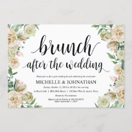 ニュートラル春ポ結婚ストズブランチ招待状カード 招待状