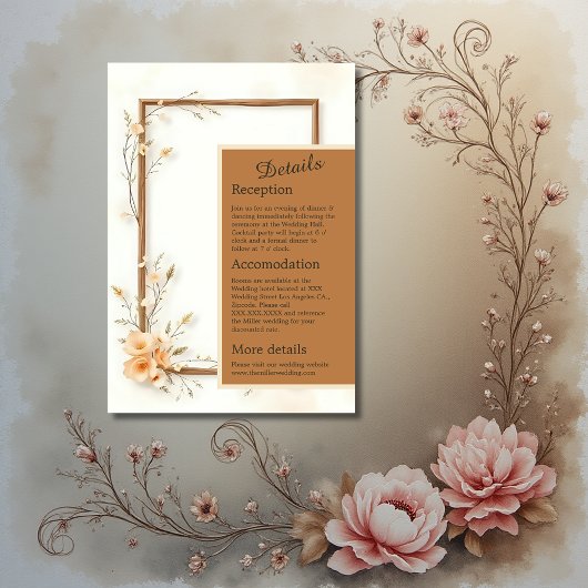 ニュートラル植物性アク結婚セント エンクロージャーカード